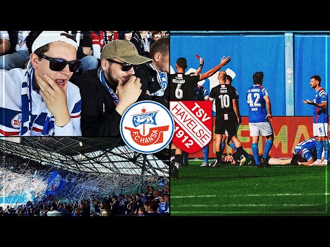 NERVES ARE FRACTURED… Hansa Rostock - Havelse Stadium vlog | Red card + choreography
