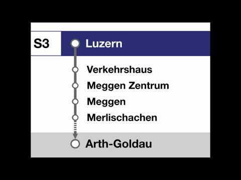 SBB Ansage » S3 Begrüssung in Luzern nach Arth-Goldau (2023) | SLBahnen