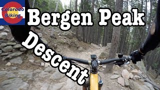Main descent from top of Bergen Peak using Too Long.