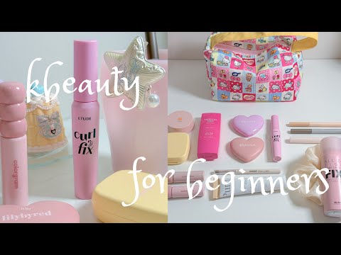 $100 MAKEUP KIT for beginners! 🐰🎀 full face try-on, the best easy to use kbeauty products! 💛