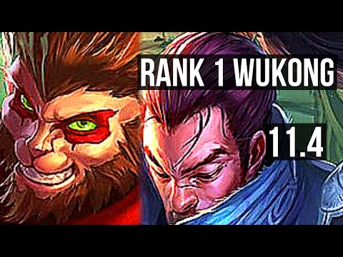 WUKONG vs YASUO (TOP) | Rank 1 Wukong, Dominating, Rank 16 | TR Challenger | v11.4