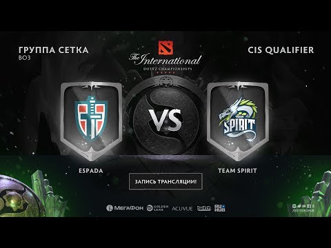 Espada vs Team Spirit, The International CIS QL, game 1 [Alohadance, Maelstorm]