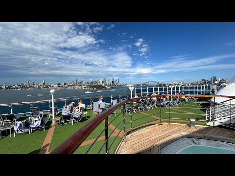 Thumbnail for Pacific Adventure - Deck 15 “Oasis” while anchored in Sydney Harbour on Australia Day 26/01/2024