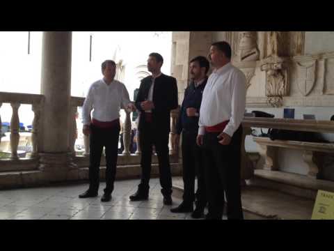 Dalmatian Klapa singers in Trogir, Croatia