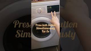 How to disable washing machine child lock function