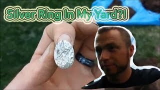 Found A Silver Ring In A Yard Metal Detecting