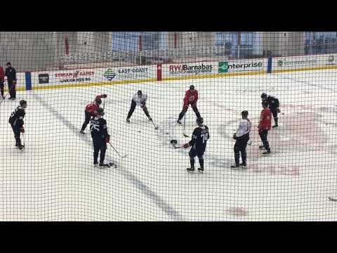 Devils play unique game following practice