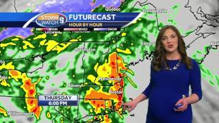 Watch: Lingering clouds on cool day