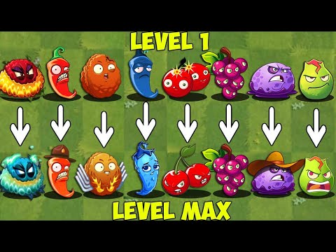 PvZ 2 Discovery - All BOMB Plants LEVEL 1 vs MAX - Which Plant 's Strongest?