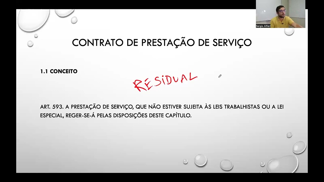 Contrato de prestação de serviço (parte 1)
