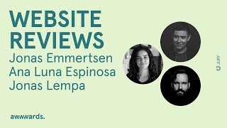 🔴 Live Jury Website Reviews | Jonas Emmertsen, Ana Luna & Jonas Lempa