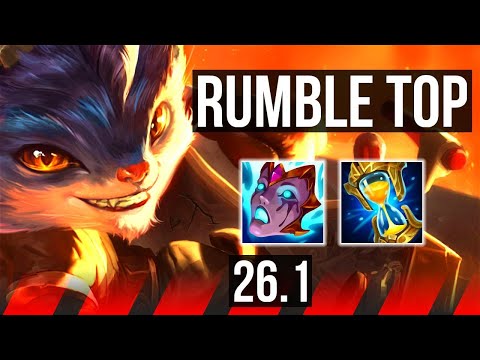 RUMBLE vs SETT (TOP) | Good KDA: 8/1/1 | KR Master | 26.1