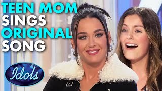 Teen Mom Sings Emotional Original Song For Her Son On American Idol 💙 | Idols Global