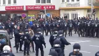 Gegendemo Hogesa Polizeieinsatz Hamburger-Allee/Celler-Str. Teil2