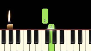 Nu tändas tusen juleljus - (Slow with piano fingerings)