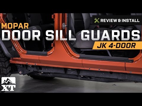Jeep Wrangler Mopar Door Sill Guards w/ Jeep Logo (2007-2017 JK 4-Door) Review & Install