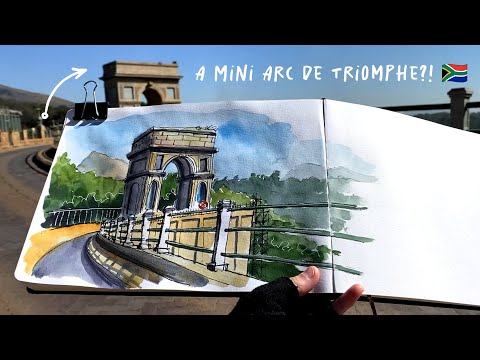 Sketching an Unexpected Landmark in South Africa 🇿🇦 | Travel Sketch Vlog