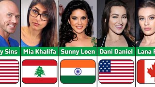 Top 100 Pornstars and Their Countries 🌍🔥