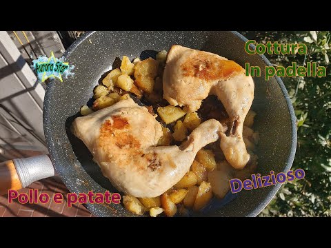 Ricetta cosce di pollo in padella con patate