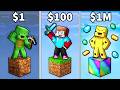JJ Vs Mikey Vs Banana Kid MONEY ONE BLOCK BATTLE In Minecraft