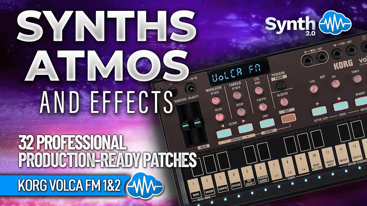 LFO164 - Synth, Atmos & Effects - Korg Volca FM 1 / 2 ( 32 presets ) - Video Preview 1