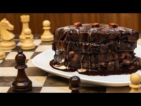 Chocolatey moist cake with banana chunks – wow, amazing!🍌🍫