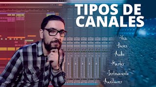 TIPOS DE CANALES y pistas de CUALQUIER DAW