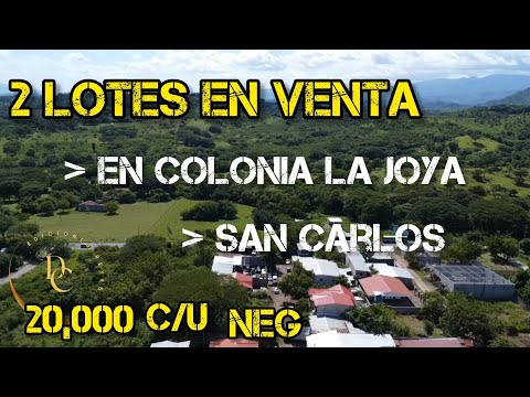 2 lotes en venta en colonia la joya san carlos morazan #realestate #invierteenbienesraices 