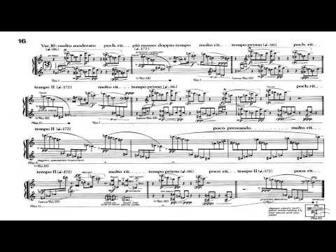 George Crumb - Gnomic Variations audio+sheet music