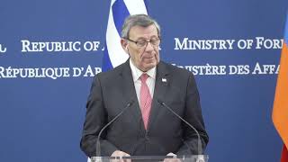 ԱԳ նախարար Զոհրաբ Մնացականյանի խոսքը և պատասխանները լրագրողների հարցերին Ուրուգվայի ԱԳ նախարար Ռոդոլֆո Նին Նովոայի հետ համատեղ մամուլի ասուլիսին
