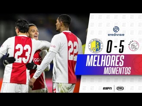DAVID NERES DÁ ASSISTÊNCIA, E AJAX ATROPELA RKC WALLWIJK NO HOLANDÊS | MELHORES MOMENTOS
