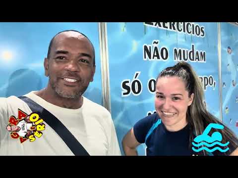 REPÓRTER FAVELA NA HIDROGINÁSTICA DA VIVA ACADEMIA DE NATAÇÃO DE JUQUITIBA