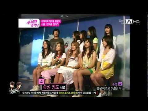 120306 Mnet WIDE - 연예 순위 공작단 SNSD Cut