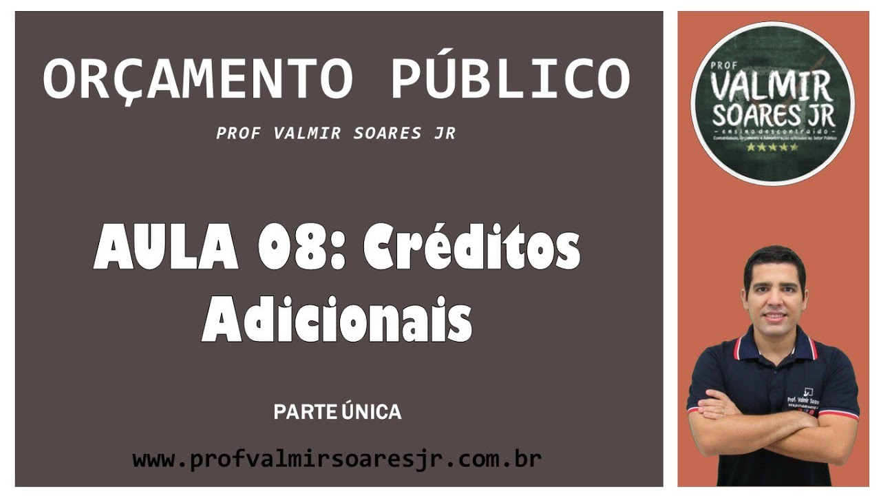 ORÇAMENTO PÚBLICO PARA CONCURSOS - AULA 08 - PARTE UNICA - CRÉDITOS ADICIONAIS