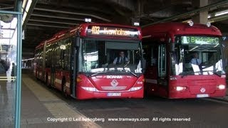 preview picture of video 'Stockholm buses in 2013, part 3. Slussen.'