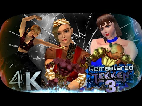 Nina, Anna , Julia , Ogre & Doctor B with Xiaoyu moves Tekken 3 Remastered UHD 4K 60 FPS 