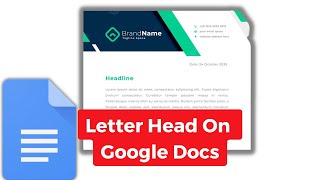 How To Make Letterhead Design in Google Docs? and Canva? For FREE - Online Letter Heads