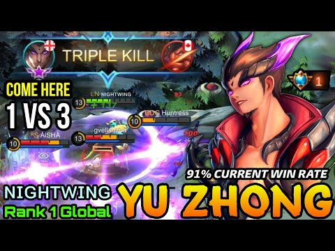 91% Current Win Rate Yu Zhong The Black Dragon Has Arised! - Top 1 Global Yu Zhong by ɴɪɢʜᴛᴡɪɴɢ - ML