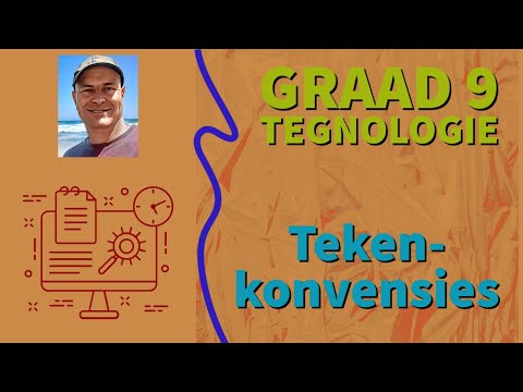 Tegnologie Graad 9 Tekenkonvensies