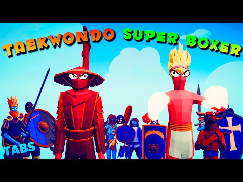 LEGENDARY TAEKWONDO 🥋&🥊 SUPER BOXER Vs EVERY MELEE UNIT - Totally Accurate Battle Simulator [TABS]