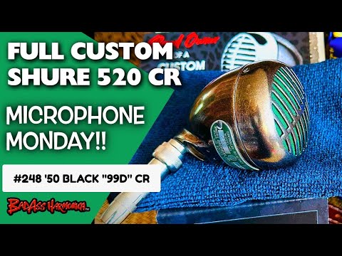 Best Blues Harmonica Microphones | Custom Vintage Shure Green Bullet Mic - Microphone Monday 248
