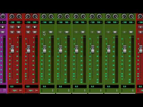 Pro Tools 101 Exercise 8 Tutorial Video: Creating a Basic Mix