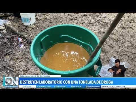 Autoridades de Norte de Santander desmantelaron un megalaboratorio de procesamiento de sustancias