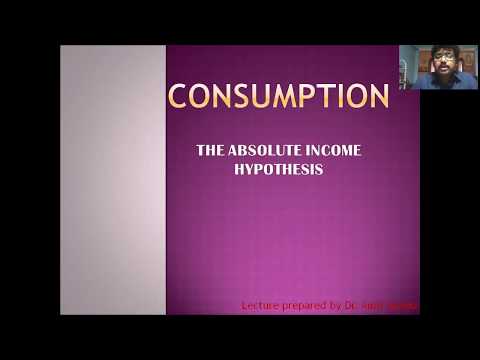 The Absolute Income hypothesis(Consumption)