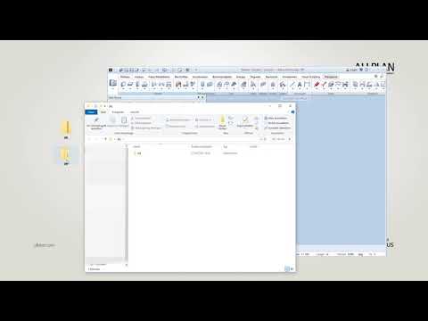 Project import in Allplan via drag and drop