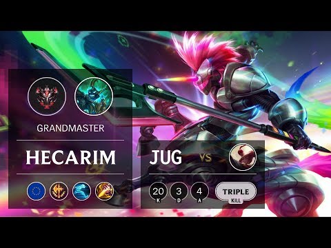 Hecarim Jungle vs Lee Sin - EUW Grandmaster Patch 9.9