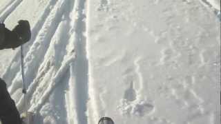 preview picture of video 'Off piste skiing Arctic Nuvsvåg, Kollaren'