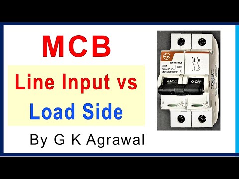 MCB breaker connection - input & load side connections Video
