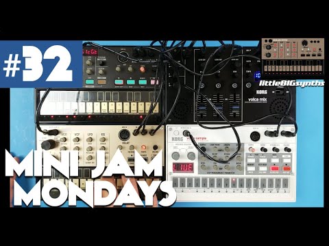 Mini Jam Monday #32 | Korg Volca FM, Keys, & Sample + Volca Mix