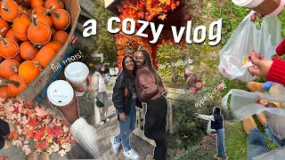 the ultimate cozy fall vlog!!🍂 visiting the set of gilmore girls, baking, apple picking + more